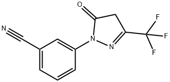3-(5-oxo-3-(trifluoromethyl)-4,5-dihydro-1H-pyrazol-1-yl)benzonitrile 结构式