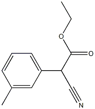 Benzeneacetic acid, a-cyano-3-methyl-, ethyl ester Structure