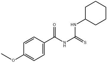 N-[(cyclohexylamino)carbonothioyl]-4-methoxybenzamide,642958-29-0,结构式