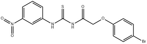 2-(4-bromophenoxy)-N-{[(3-nitrophenyl)amino]carbonothioyl}acetamide Struktur