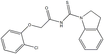 642993-69-9 2-(2-chlorophenoxy)-N-(2,3-dihydro-1H-indol-1-ylcarbonothioyl)acetamide