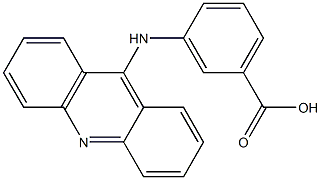 Benzoic acid,3-(9-acridinylamino)- 结构式