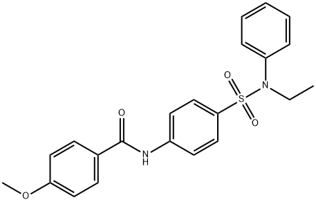 N-(4-{[ethyl(phenyl)amino]sulfonyl}phenyl)-4-methoxybenzamide|