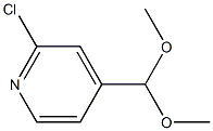 Pyridine, 2-chloro-4-(dimethoxymethyl)- Struktur