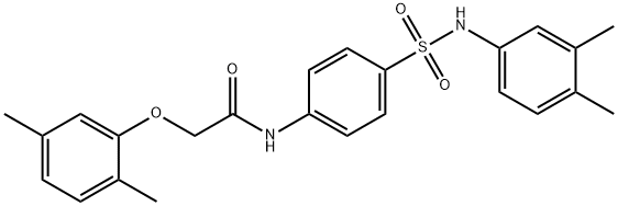 2-(2,5-dimethylphenoxy)-N-(4-{[(3,4-dimethylphenyl)amino]sulfonyl}phenyl)acetamide|