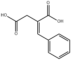 2-benzylidenesuccinic acid 化学構造式