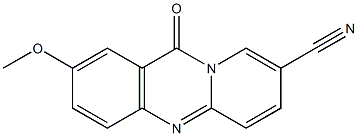 11H-Pyrido[2,1-b]quinazoline-8-carbonitrile, 2-methoxy-11-oxo-,65823-03-2,结构式