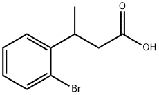 3-(2-Bromophenyl)butanoic acid 化学構造式