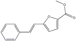 2-Furancarboxylic acid, 5-[(1E)-2-phenylethenyl]-, methyl ester Struktur
