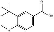 3-叔丁基-4-甲氧基苯甲酸 结构式