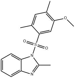 1-((5-methoxy-2,4-dimethylphenyl)sulfonyl)-2-methyl-1H-benzo[d]imidazole Structure