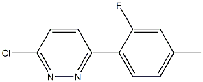 Pyridazine, 3-chloro-6-(2-fluoro-4-methylphenyl)- Struktur