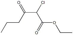 Hexanoic acid, 2-chloro-3-oxo-, ethyl ester Structure