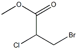 Propanoic acid, 3-bromo-2-chloro-, methyl ester 化学構造式