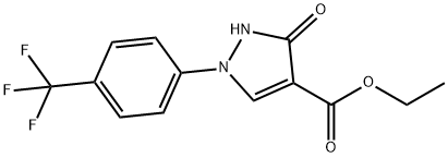 ethyl 3-hydroxy-1-(4-(trifluoromethyl)phenyl)-1H-pyrazole-4-carboxylate 化学構造式