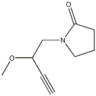 2-Pyrrolidinone, 1-(2-methoxy-3-butynyl)- Structure