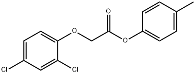 Acetic acid, (2,4-dichlorophenoxy)-, 4-methylphenyl ester Structure