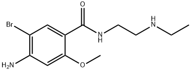 Benzamide, 4-amino-5-bromo-N-[2-(ethylamino)ethyl]-2-methoxy-,67903-51-9,结构式