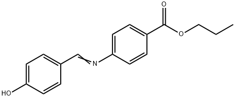 propyl 4-[(4-hydroxybenzylidene)amino]benzoate Structure