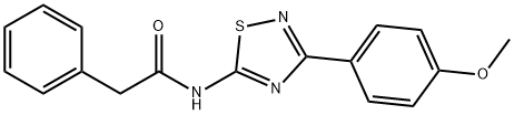 N-[3-(4-methoxyphenyl)-1,2,4-thiadiazol-5-yl]-2-phenylacetamide 结构式