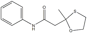 1,3-Oxathiolane-2-acetamide, 2-methyl-N-phenyl- Struktur