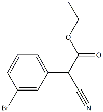 ethyl 2-(3-bromophenyl)-2-cyanoacetate Struktur