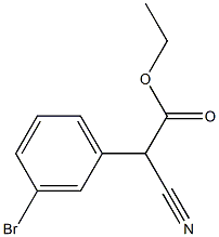 ethyl 2-(3-bromophenyl)-2-cyanoacetate Structure