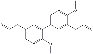 1-methoxy-4-(2-methoxy-5-prop-2-enyl-phenyl)-2-prop-2-enyl-benzene Structure