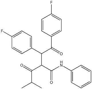 2-[1,2-Bis-(4-fluoro-phenyl)-2-oxo-ethyl]-4-methyl-3-oxo-pentanoic acid  phenylamide | 693793-82-7