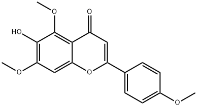 6-Hydroxy-5,7-dimethoxy-2-(4-methoxyphenyl)-4H-chromen-4-one,6938-19-8,结构式
