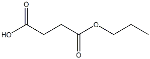 4-oxo-4-propoxy-butanoic acid 化学構造式