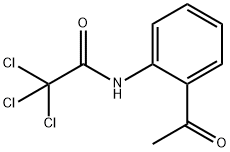 N-(2-ACETYLPHENYL)-2,2,2-TRICHLOROACETAMIDE Struktur