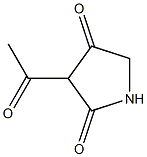 2,4-Pyrrolidinedione, 3-acetyl- Struktur