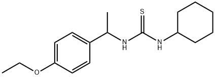 1-cyclohexyl-3-[1-(4-ethoxyphenyl)ethyl]thiourea Structure