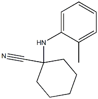 Cyclohexanecarbonitrile, 1-[(2-methylphenyl)amino]- Struktur