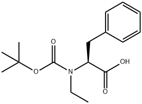 N-(叔丁氧基羰基)-N-乙基-L-苯丙氨酸 结构式