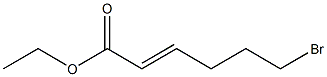 2-Hexenoic acid, 6-bromo-, ethyl ester, (E)- Struktur