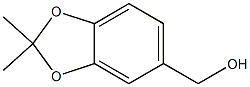 1,3-Benzodioxole-5-methanol, 2,2-dimethyl- Structure