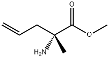 (R)-2-氨基-2-甲基戊-4-烯酸甲酯, 71785-67-6, 结构式