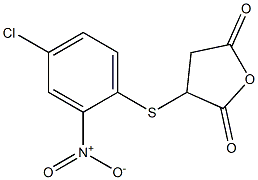 2,5-Furandione, 3-[(4-chloro-2-nitrophenyl)thio]dihydro- Structure