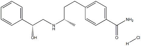 Benzamide,4-[(3S)-3-[[(2R)-2-hydroxy-2- phenylethyl]amino]butyl]-,monohydrochloride 化学構造式