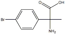 2-氨基-2-(4-溴苯基)丙酸 结构式