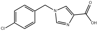 1-(4-Chlorobenzyl)-1H-imidazole-4-carboxylic acid Structure