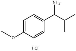 1-(4-METHOXYPHENYL)-2-METHYLPROPAN-1-AMINE HYDROCHLORIDE Structure