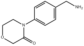 4-[4-(アミノメチル)フェニル]モルホリン-3-オン 化学構造式