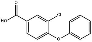 3-氯-4-苯氧基苯甲酸,74917-55-8,结构式