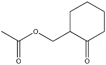 乙酸[(2-氧代环己基)甲基]酯 结构式