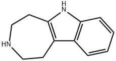 Azepino[4,5-b]indole, 1,2,3,4,5,6-hexahydro- Struktur