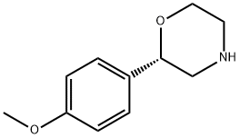 (S)-2-(4-methoxyphenyl)morpholine 化学構造式