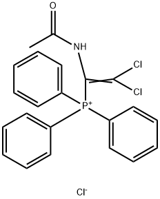 Phosphonium, [1-(acetylamino)-2,2-dichloroethenyl]triphenyl-, chloride Structure